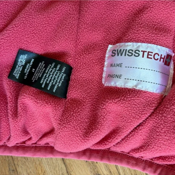 Swiss Tech 3T pink color block parka winter coat snow suit coat - Picture 6 of 10